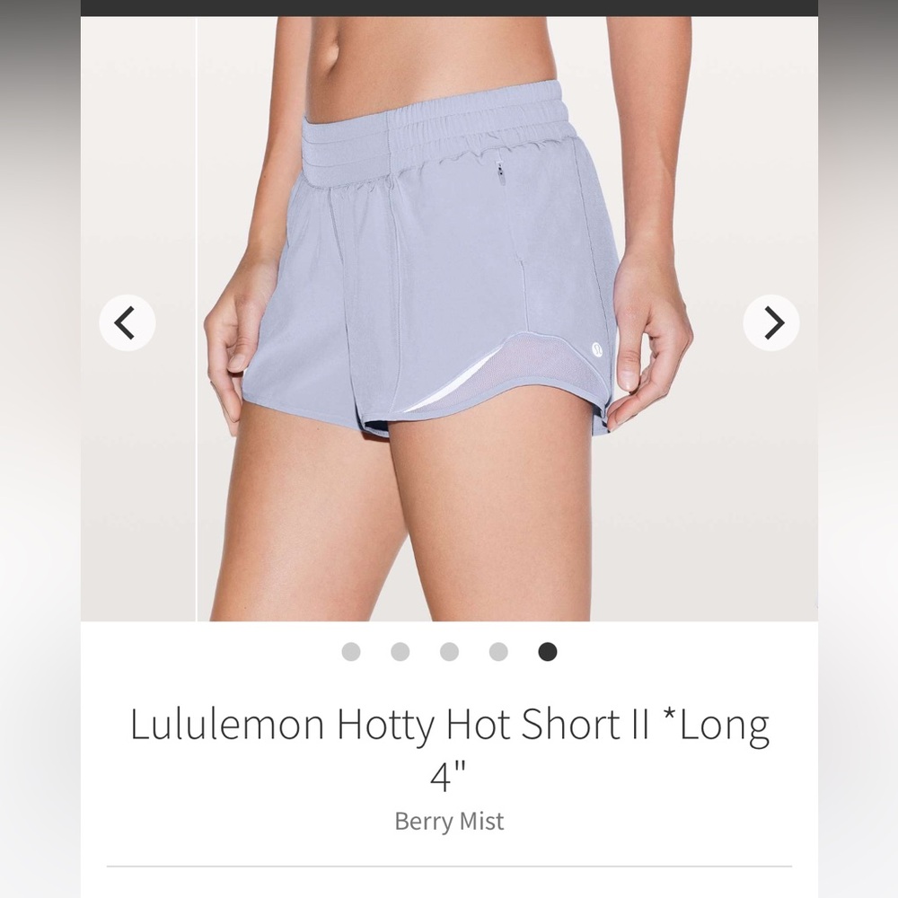 Lululemon Hotty Hot Short II *Long 4"